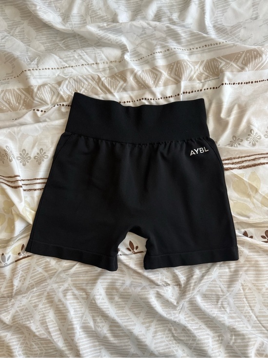 AYBL Pants - AYBL Black High-Rise Performance Biker Shorts
